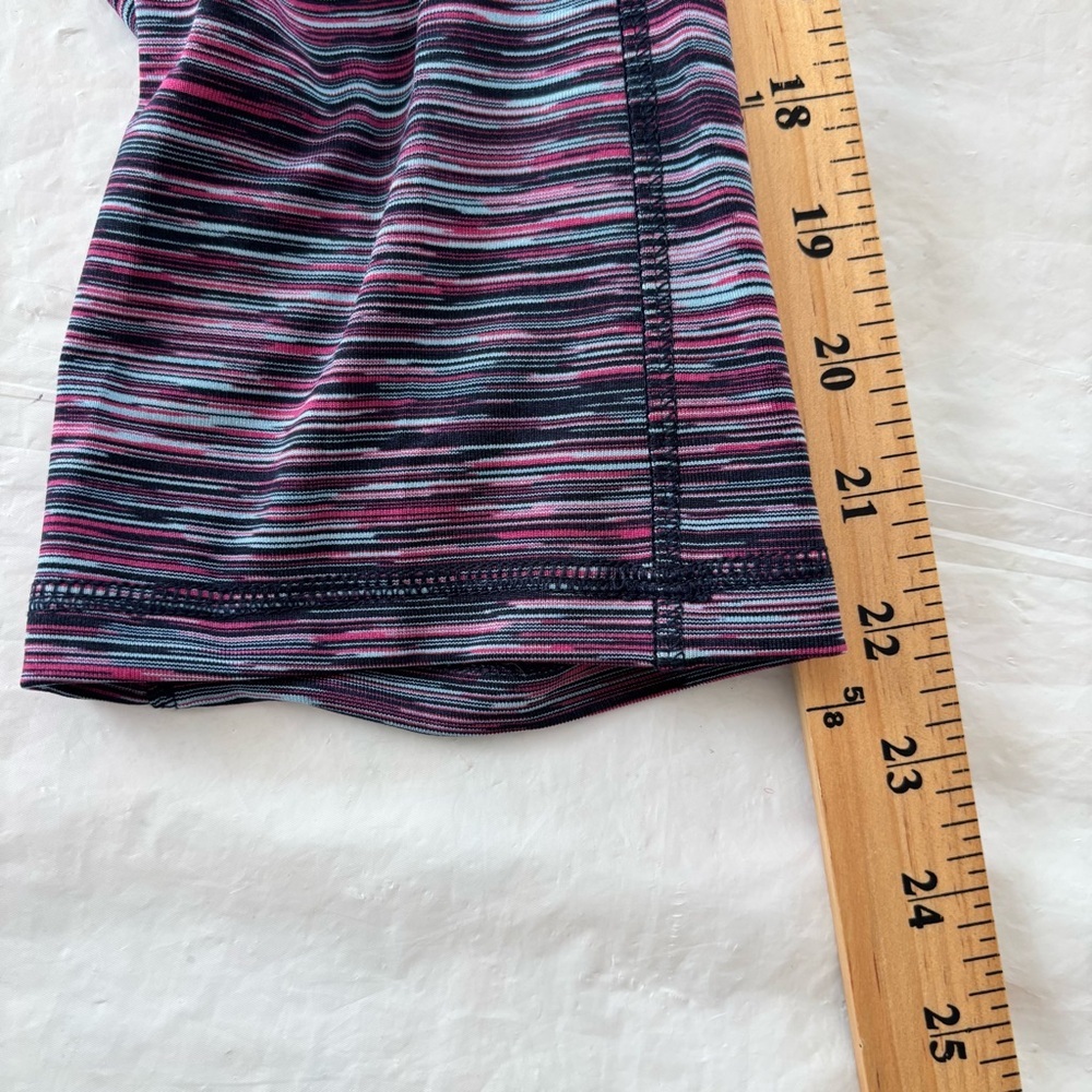 NWT Livi Active Legging Power Crop stretch Purple & Multi SZ 14 / 16 - Picture 9 of 10